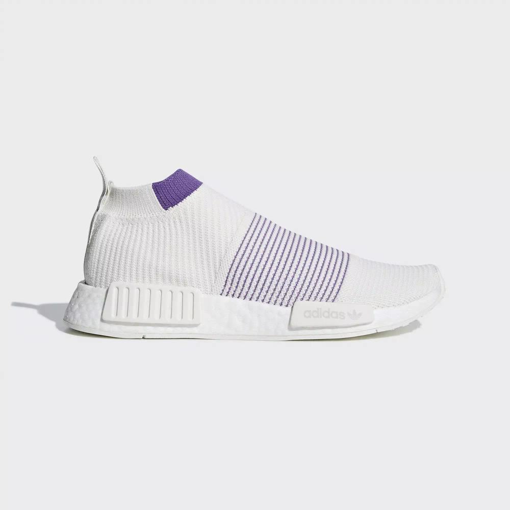 Adidas NMD CS1 Primeknit Tenis Blancos Para Mujer (MX-33319)